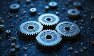 Illustration d'engrenages en mouvement, symbolisant les astuces pour optimiser la plateforme Unonest.