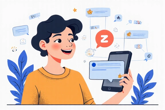 Illustration d'une personne recevant un message, symbolisant la communication réussie.